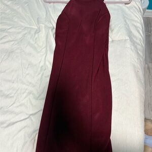 Honey and Rosie Burgundy Mini Dress